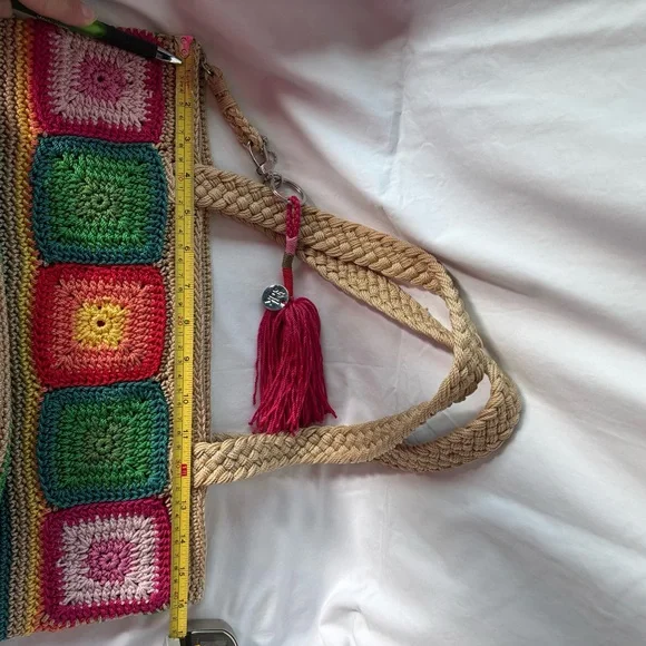 The Sak Crochet Kenya stripe Tote Bag multi - Picture 5 of 14